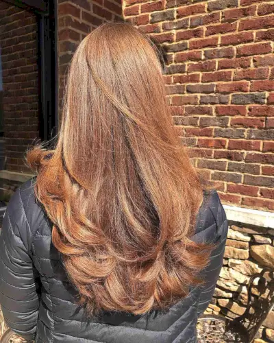 Nice Deep U Cut for Long Layered Hair