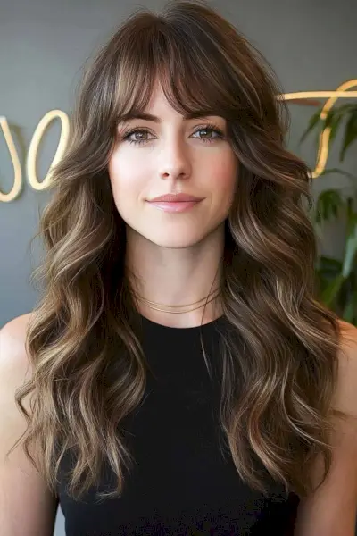 edgy wavy layered cut