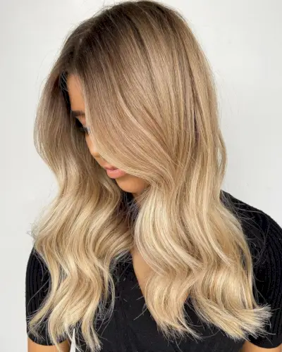 Low-Maintenance Long Blonde Layered Hair