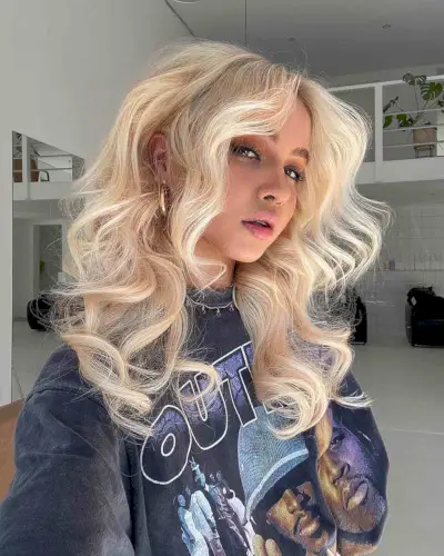 Big Hair with Wavy Layers