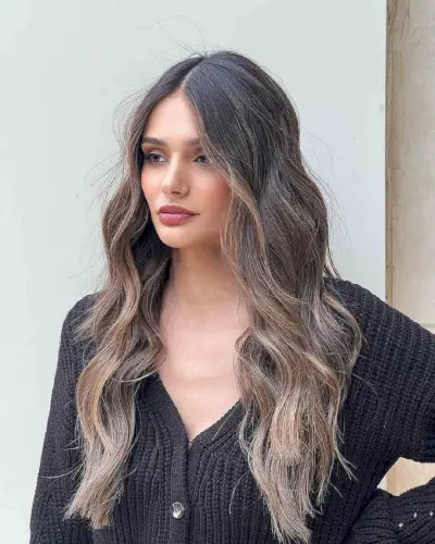 Long Wavy Layers with Money Pieces