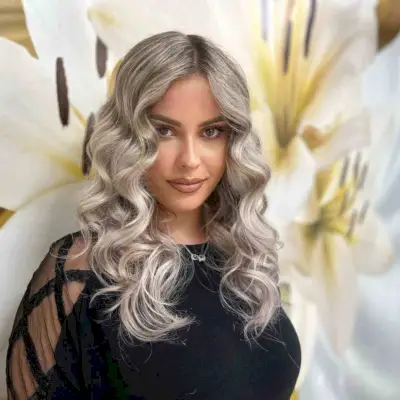 Silver Layered Waves