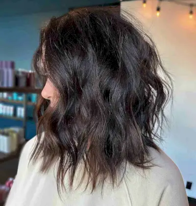 Choppy Layered Shag Lob