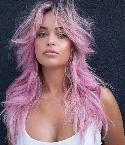 choppy layers on long hair