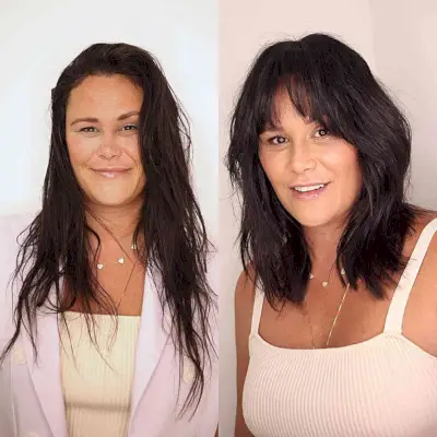 Mid-Length Choppy Hair with Long Layers