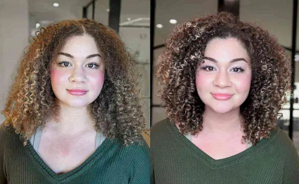 Layered Natural Springy Curls