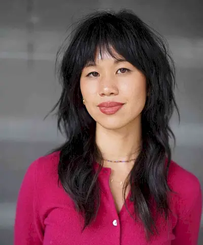 Refreshing Layered Shag for Fine Hair and bangs for women with round faces