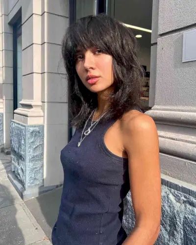 Collarbone-Length Shaggy Layers