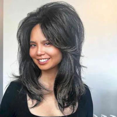 Heavily Layered Big Shaggy Hair