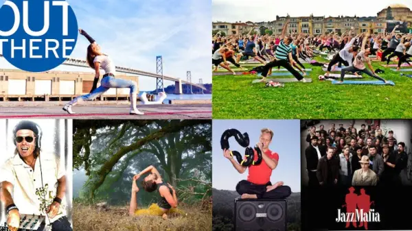 Daarbuiten: vier het 15 -jarig jubileum van Yoga Tree in Golden Gate Park