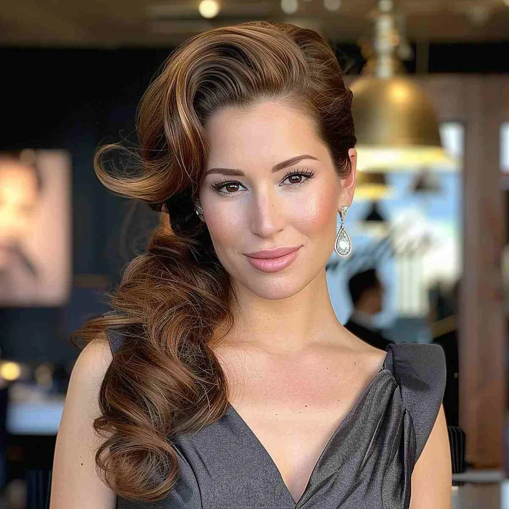 Ashley Tisdale su ilgu šoniniu kuodu' title=