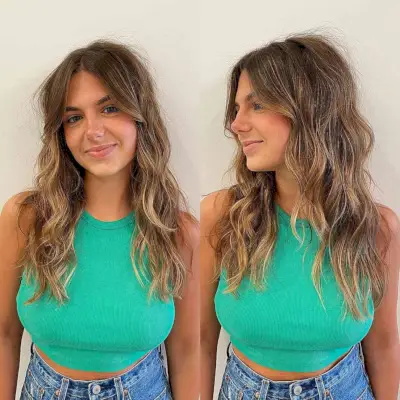 Curtain Fringe with Long Layered Waves