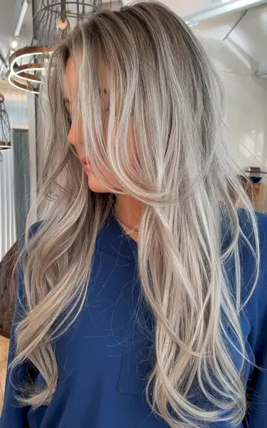 Flipped ends for longer hair