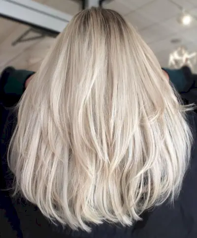 Soft long layers for thin haired women