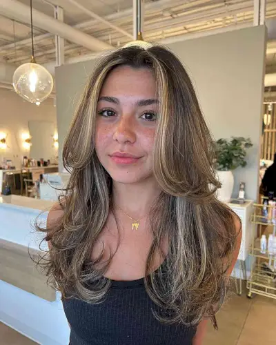 Rooty Cool Balayage for Long Thin Choppy Hair