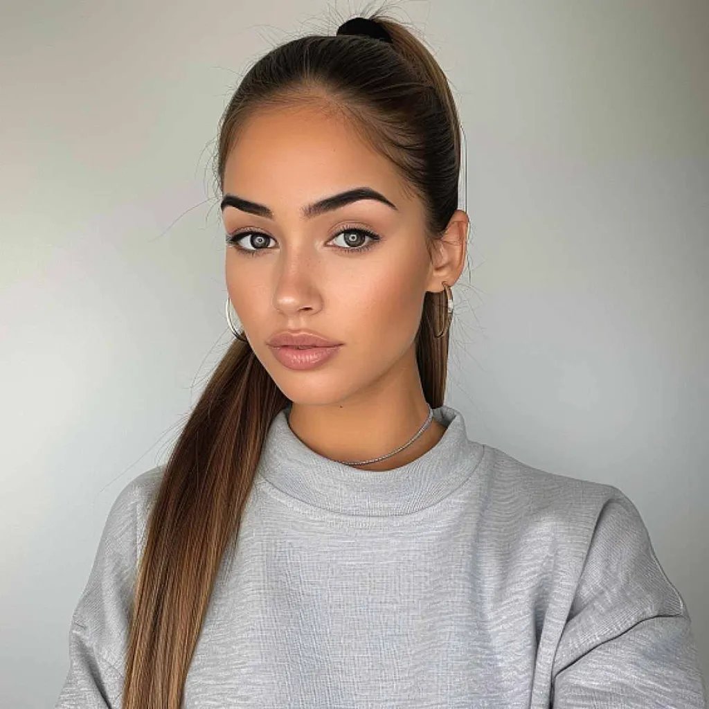 קוקו אלגנטי לנשים עם שיער ארוך ופנים סגלגלות' title=