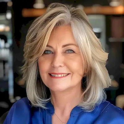 The Layered Long Bob for Women Over 60 With Thick Hair