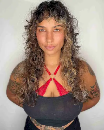 70s Long Kinky Shag for Square Faces