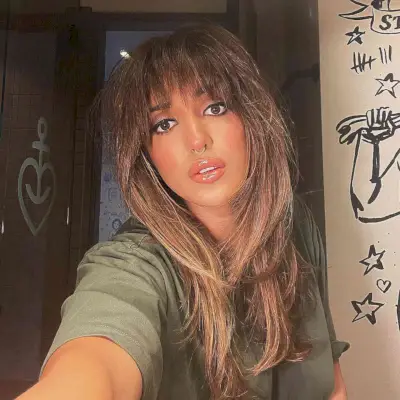 Very Sleek Long Shag with Bangs for Straight Hair