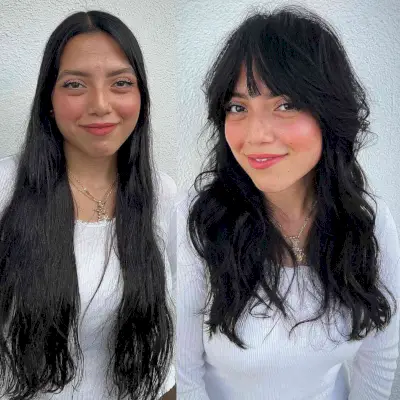 Long Sexy Layers and a Soft Fringe for Shaggy Hair