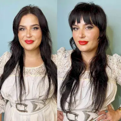 Light and Wispy 70s Shag on Long Hair