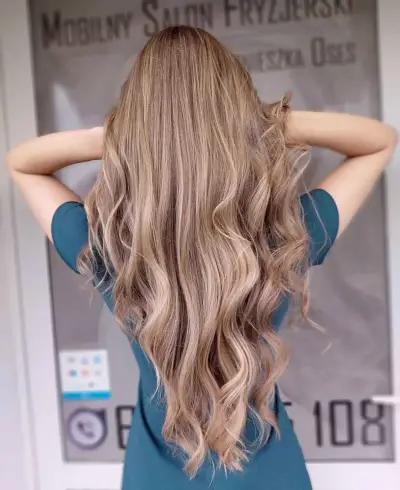v-cut for super long hair