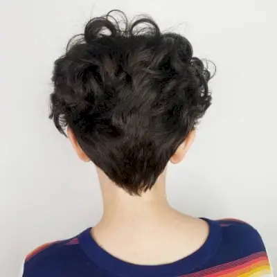 Fun and Edgy V-Cut For Short Hair
