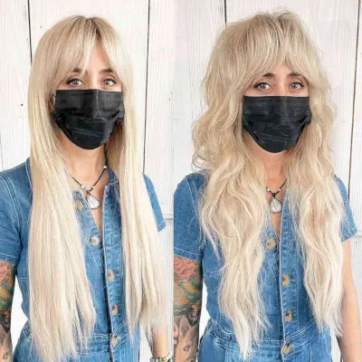 Very Long Textured Hair with Shaggy Layers for Thick Hair