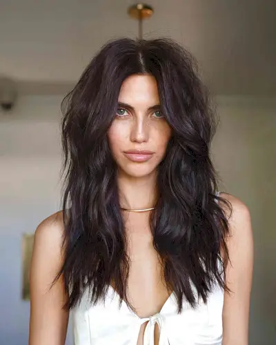 Long and Shaggy with Internal Layering for Thick Hair