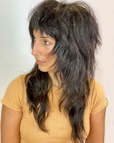60s-Inspired Long Shaggy Cut for Thick Hair and for ladies with layered hair