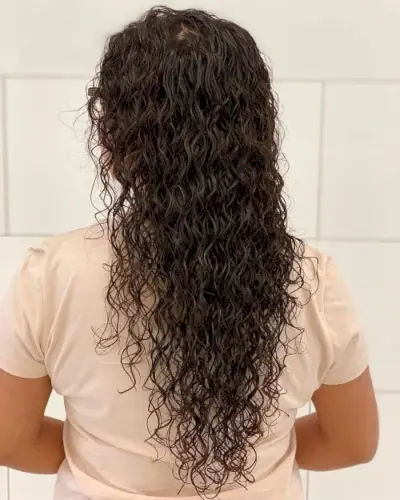 Gorgeous Perm for long thin hair