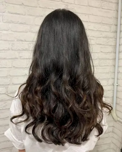 Easy loose perm for long thin hair