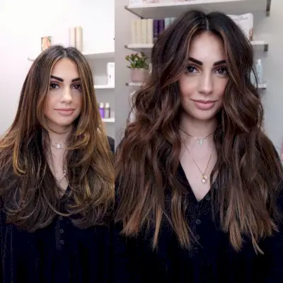 soft layers for women with long face shape