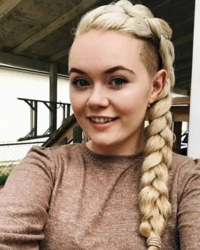 Shaved Undercut with Long Braids