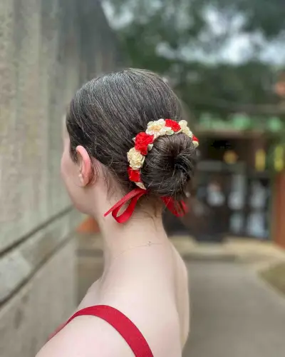 Ballerina Bun for Long Hair