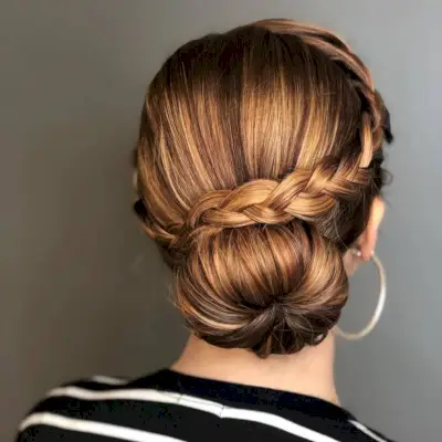 5 minute easy sock bun for long thick hair