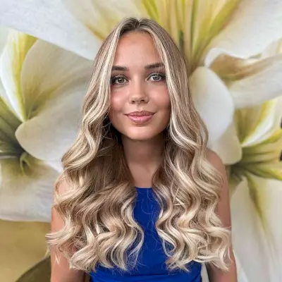 Long Hair with Curled Waves for women with straight hair