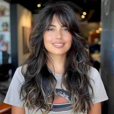 Lovely Layered Long Wavy Hair