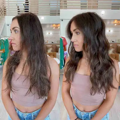 Feminine Long and Soft Brunette Waves