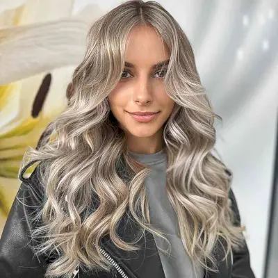 Long Wavy Ashy Blonde Hairstyle