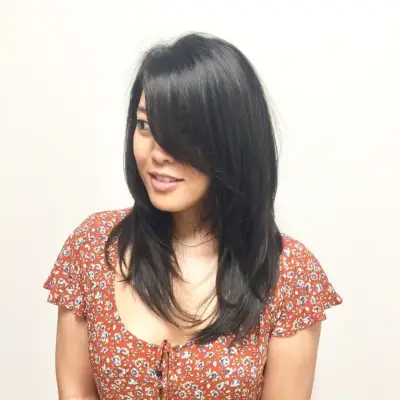 Lovely Long Layers and Bangs for Fine Hair