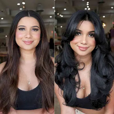 34 תסרוקות ארוכות יותר לפנים עגולות