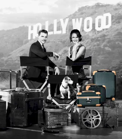 Johannes Huebl reżyseruje zdjęcia do RIMOWA w starym Hollywood