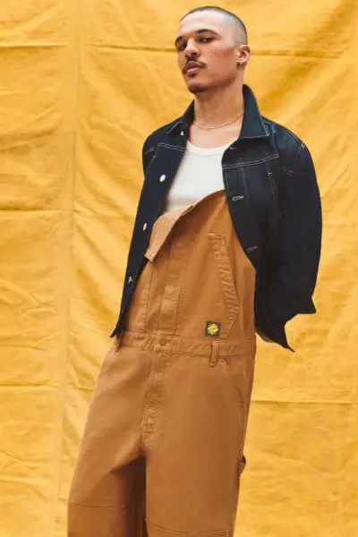 Zara Man denim jakke overall