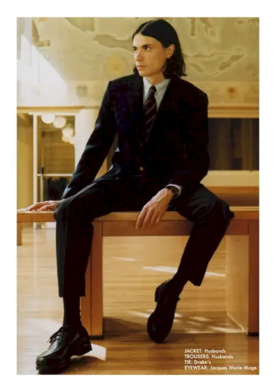 ベージュ 2019 春夏メンズ ルックブック 015