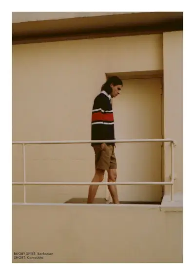 ベージュ 2019 春夏メンズ ルックブック 005