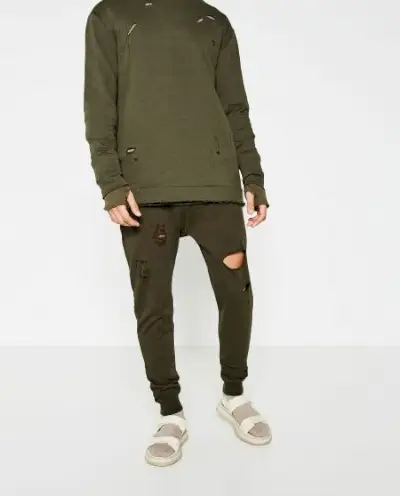 Spodnie z przetarciami z kolekcji Zara Man Streetwise