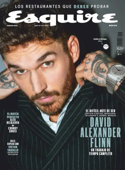 David Alexander Flinn protagoniza sesión de portada de Esquire México