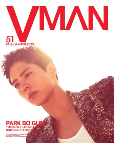 Park Bo-gum täcker VMAN, Talks Korean Culture Going Global