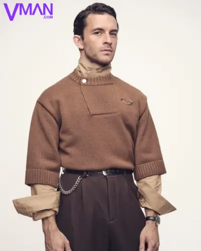 Sessão fotográfica de Jonathan Bailey Hermès VMAN 2023